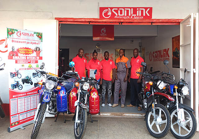 nouveau magasin de motos Sonlink à Nairobi 1